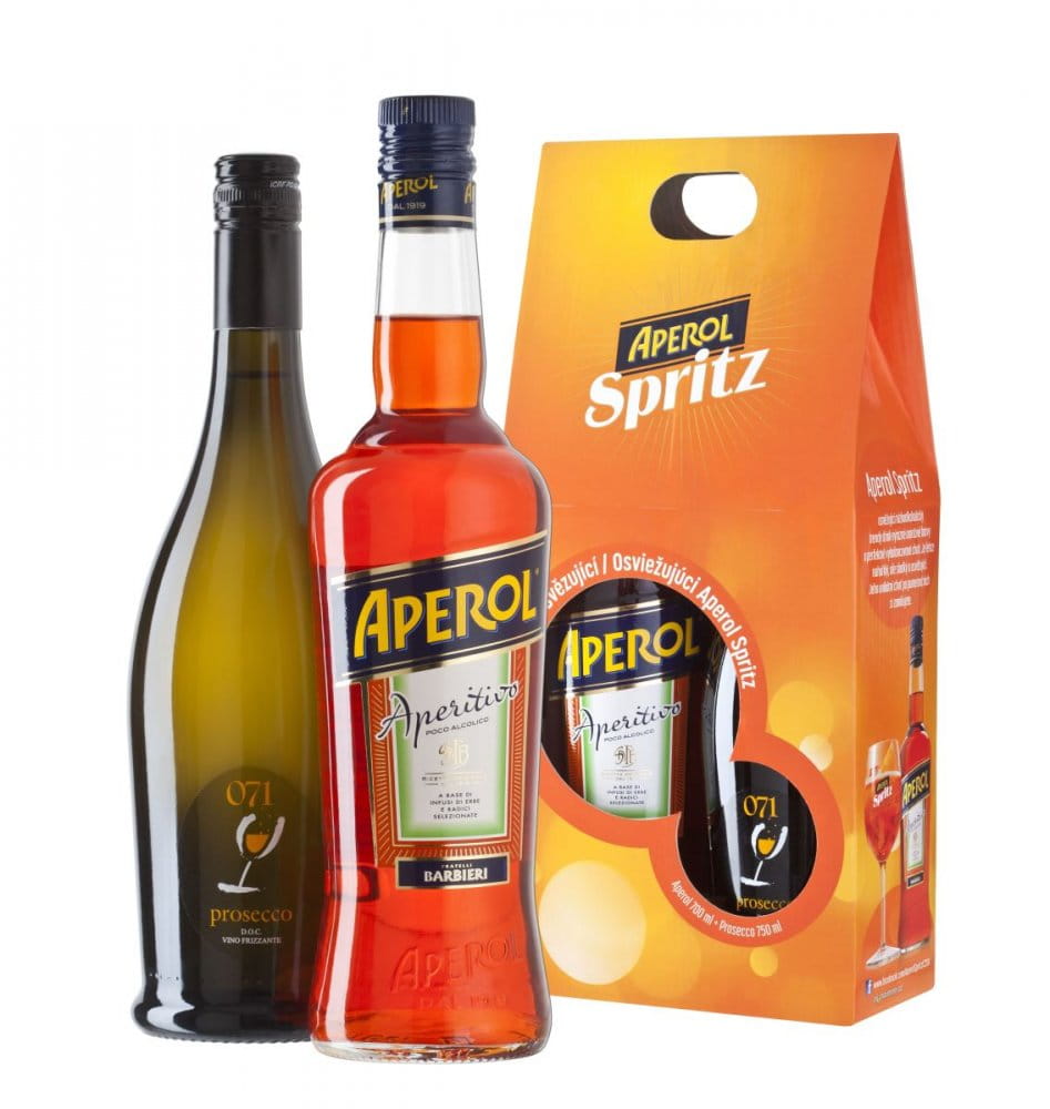 Aperol Set Aperol 0,7l + Prosecco 0,7l GB