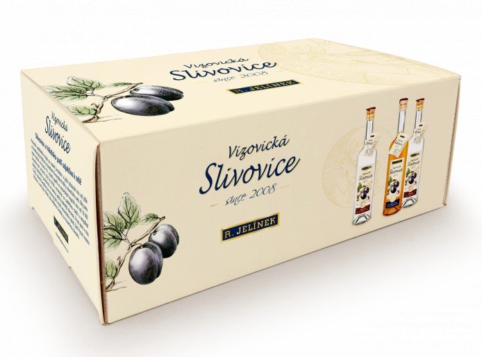 Degustační kalendář vizovické slivovice 2010–2015 24×0,02l 50% + 1x sklo GB