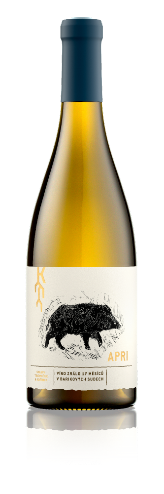 Trávníček & Kořínek Chardonnay APRI MAGNUM Moravské zemské víno 2015 1,5l 13,5%