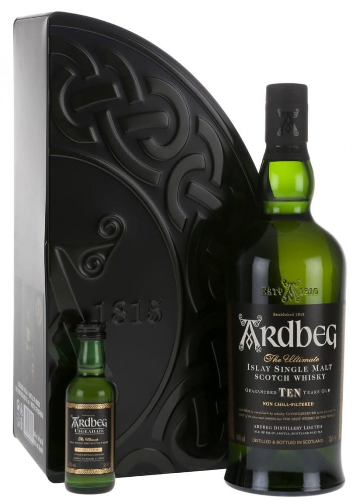 Ardbeg 10y 46% + 1x 0,05l 54,2% 0,7l 46% GB