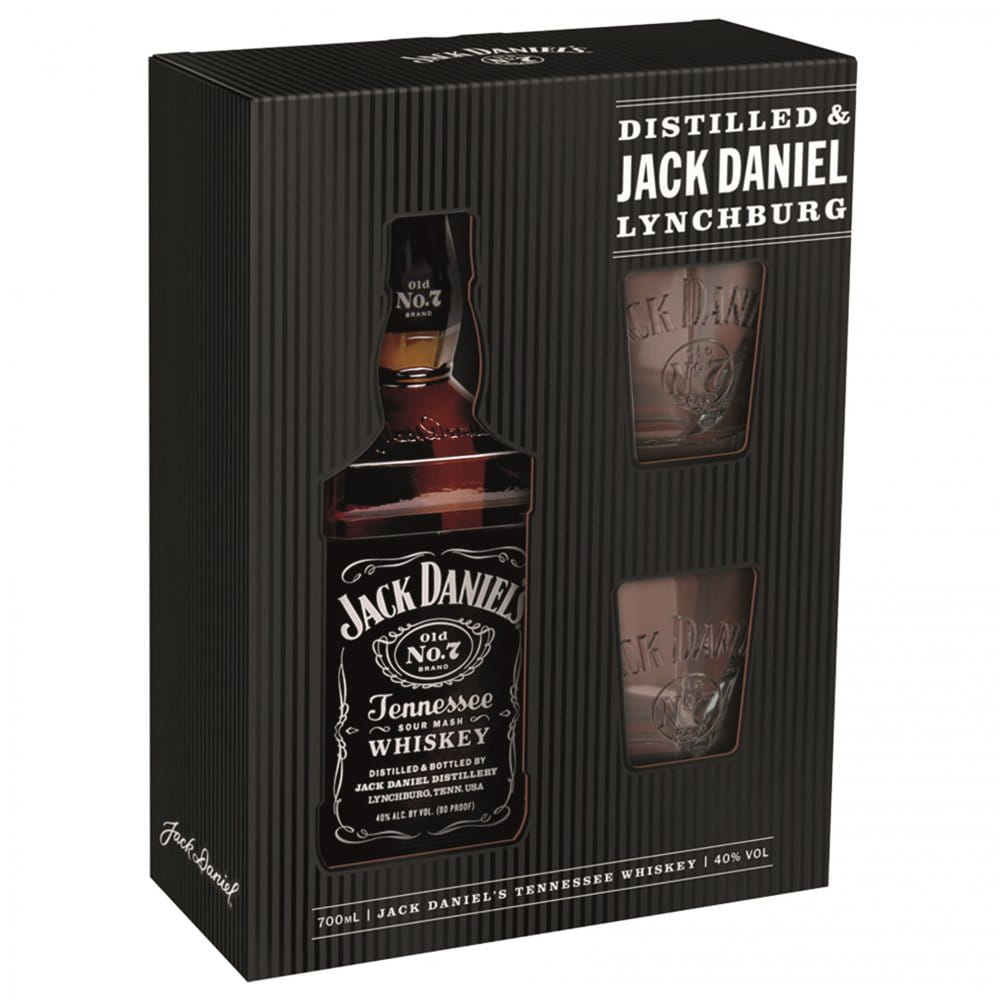 Jack Daniel's 0,7l 40% + 2x sklo GB