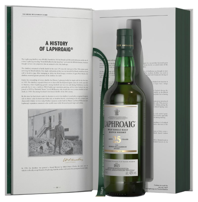 Laphroaig 25y 0,7l 43% Bessie Williamson Story Book