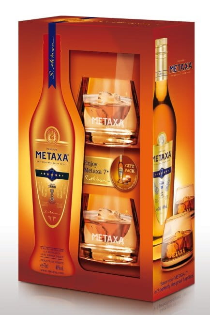 Metaxa 7* 0,7l 40% + 2skla