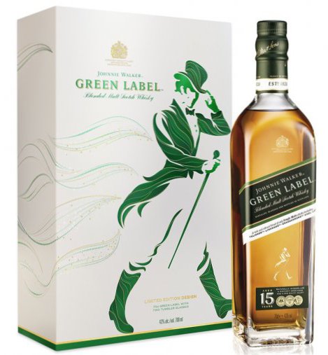 Johnnie Walker Green Label 15y 0,7l 43% + 2x sklo GB