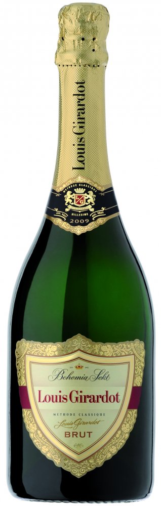 Bohemia sekt Louis Girardot Brut Jakostní šumivé víno bílé 2012 0,75l 13,0%