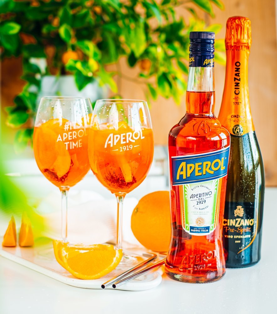 Aperol Aperitivo 1l 11% & Cinzano Pro-Spritz 0,75l 11,5%