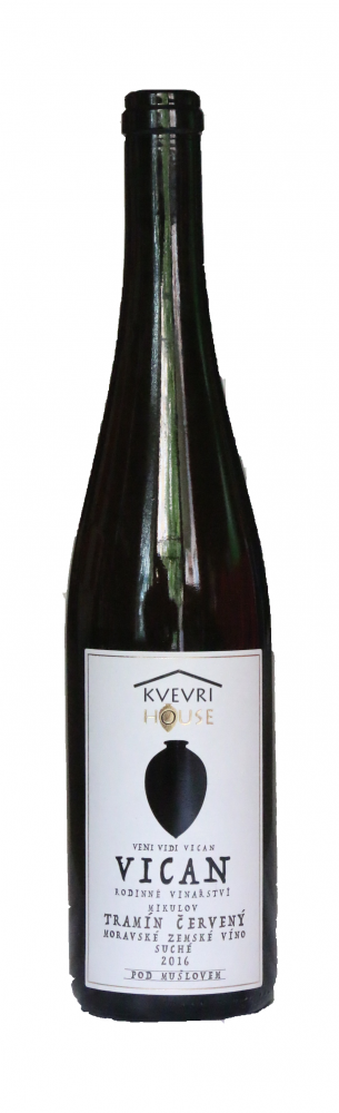 Vican KVEVRI Tramín červený Moravské zemské víno 2017 0,75l 13,5%