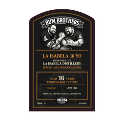 Rum Brothers La Isabela 16y 0,7l 62% L.E.