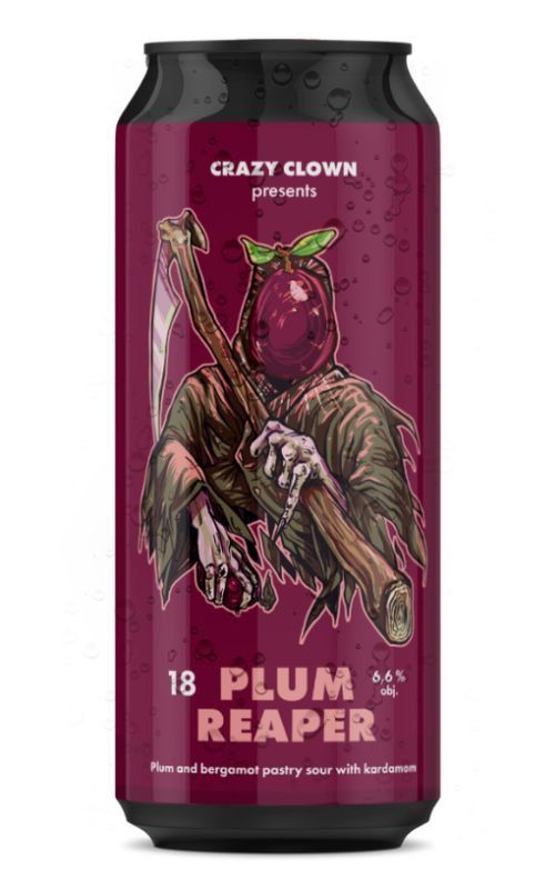 Crazy Clown Plum Reaper Pastry Sour 18° 0,5l 6,6%