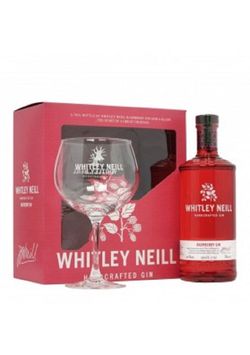 Whitley Neill Raspberry 0,7l 43% + 1x sklo GB