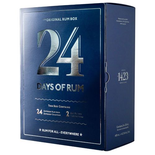 Rumový kalendář 2021 24×0,02l 40% + 2x sklo GB