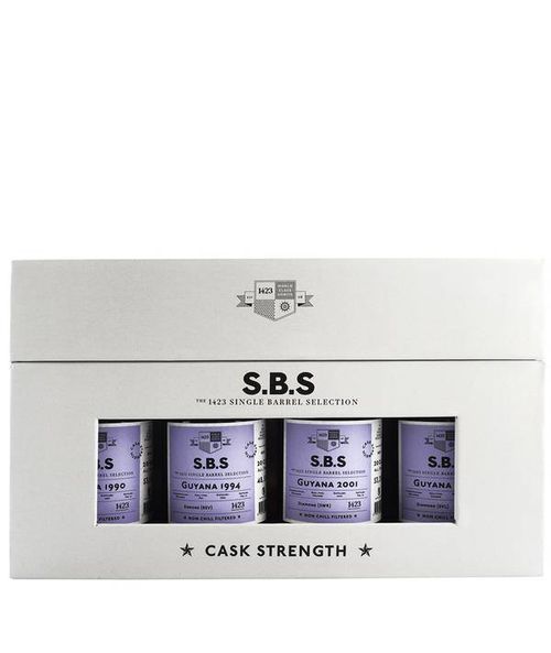 S.B.S. Guyana Cask Strength 4pack 52,125% 0,8 l