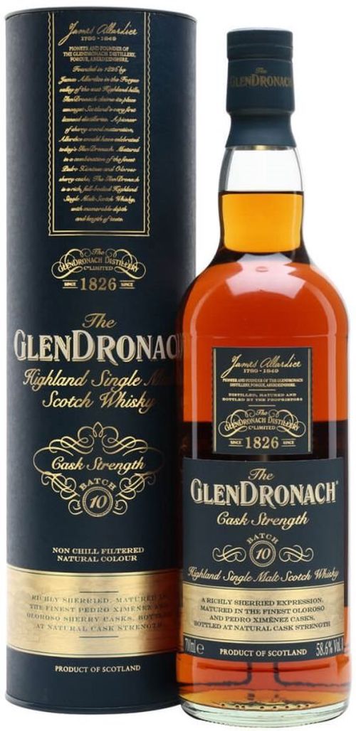 GlenDronach Cask Strength 0,7l 58,6% Tuba