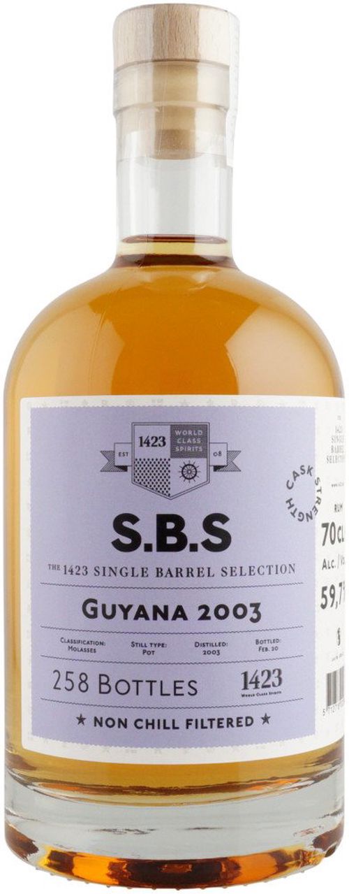 S.B.S Guyana 17y 2003 0,7l 59,7% L.E. / Rok lahvování 2020