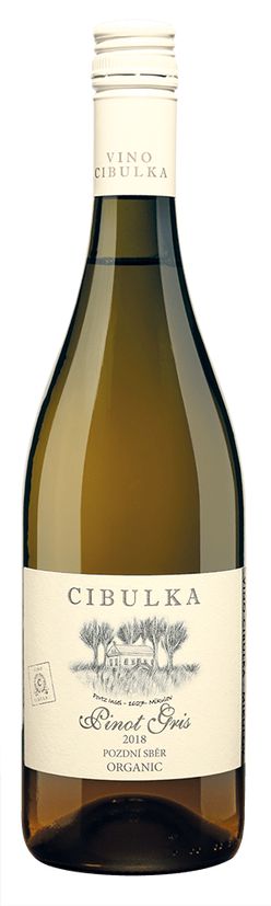 Cibulka Pinot Gris Pozdní sběr 2018 0,75l 13%