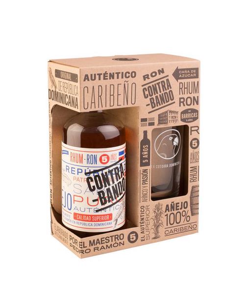 Contrabando Gift Box 38,0% 0,7 l