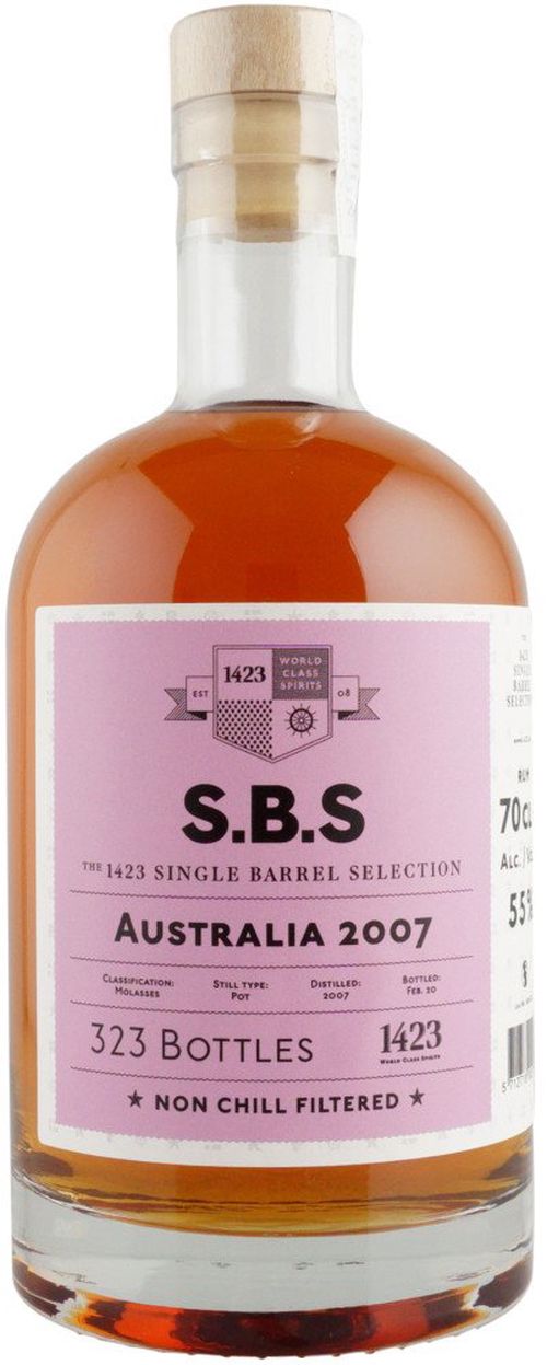 S.B.S Australia 13y 2007 0,7l 55% L.E. / Rok lahvování 2020