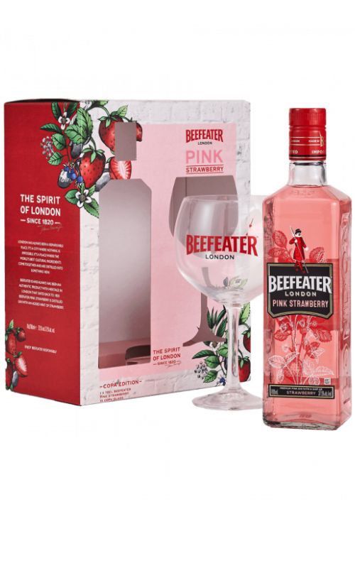 Beefeater Gin Pink 0,7l 40% + 1x sklo GB